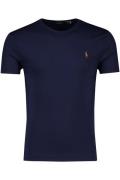 Ralph Lauren t-shirt donkerblauw Custom Slim Fit