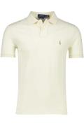 Polo Ralph Lauren 2-knoops polo slim fit ecru katoen