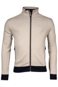 Baileys vest effen beige rits katoen