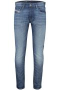 Diesel jeans blauw D-strukt 5-p effen denim