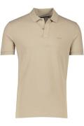 Hugo Boss polo 2-knoops normale fit beige katoen Pallas