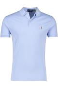 Polo Ralph Lauren 3-knoops polo custom slim fit lichtblauw katoen