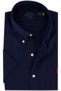 Polo Ralph Lauren normale fit navy overhemd korte mouw linnen