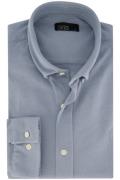 katoenen Butcher of Blue casual overhemd normale fit blauw