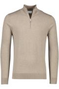 Profuomo sweater bruin half zip