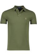 Groen effen Polo Ralph Lauren polo slim fit