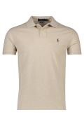 Polo Ralph Lauren polo beige effen katoen slim fit