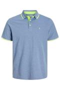 Jack & Jones polo plus size lichtblauw effen