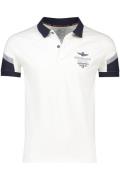 Katoenen Aeronautica Militare polo wit slim fit