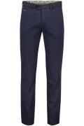 Meyer pantalon Chicago navy katoen perfect fit