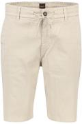 Hugo Boss Orange bermuda Tapered Fit beige effen katoen