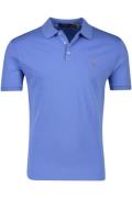 Custom slim fit Polo Ralph Lauren katoenen polo blauw korte mouw