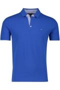 Poloshirt blauw Portofino katoen 3-knoops