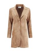 Helena Hart 7323 blazer velvet lang camel