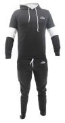 Legend Sports Functioneel joggingpak heren/dames zwart & wit polyester