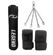 Legend Sports Bokszak bisonyl/bokszakhandschoenen leer set diverse mat...