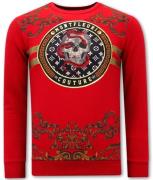 Montfleuri Sweater met print snake skull