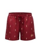 Narwal recycled swim trunks meerkat red