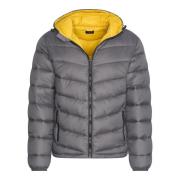 Cappuccino Italia Hooded winter jacket antraciet