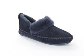 Warmbat Polarfox dk.navy dames pantoffel (gesloten hiel)