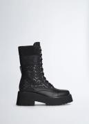 Liu Jo High combat boots with sequins