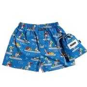 MG-1 Wijde kinder kerst boxershorts jongens sneeuwpop