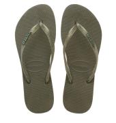 Havaianas Slim logo metallic teenslippers dames