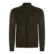 Cappuccino Italia Cable cardigan zwart