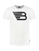 Ballin Amsterdam T-shirt chestprint white ecru