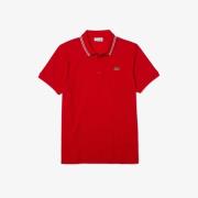 Lacoste Polo men white rood