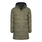 Cappuccino Italia Hooded winter jacket army