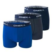 O'Neill Heren boxershorts trunks 900003 effen blauw 3-pack