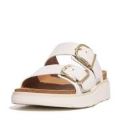 FitFlop Gen-ff buckle two-bar leather slides