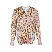 Mucho Gusto Zijden blouse monza leopard and paisley
