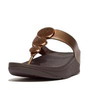 FitFlop Halo bead-circle metallic toe-post sandals