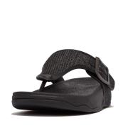 FitFlop Trakk ii mens buckle two-tone canvas toe-thongs