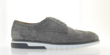 Giorgio 10103 Grijs kleurige suede veterschoen (575 Piombo)