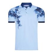 Marco Cassette Mcl heren poloshirt print denim 39207