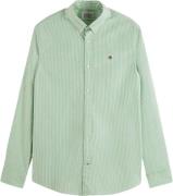 Scotch & Soda Essential oxford stripe seafoam / white stri