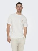 Only & Sons Onsmanuel life reg ss desert tee