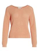 Vila Vibellisina boatneck ls knit top -