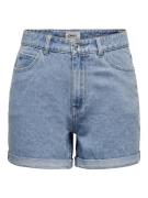 Only Onlvega life hw mom shorts noos blue denim