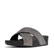 FitFlop Lulu cross slide glitterball