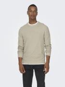 Only & Sons Onskalle reg 12 struc crew knit noo