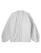 Summum Puff sleeve cardigan cozy melange knit vesten 7s5844-7997