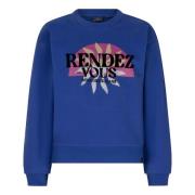 Indian Blue Meisjes sweater rendez vous konings