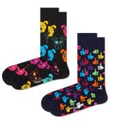 Happy Socks Dames heren sokken classic dog socks 2-pack