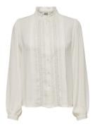 Jacqueline de Yong Jdyellis ls lace shirt wvn off-white