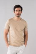 PRESLY & SUN Conner basic tee taupe t-shirt o-neck presly &