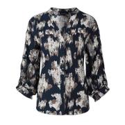 G-Maxx Blouse eda midnightblue/zand